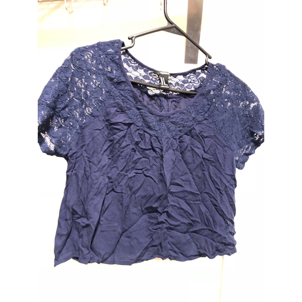 Navy blue crop